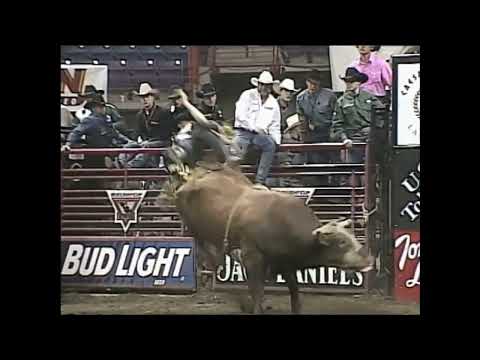 Bell Cap runs over Clint Branger - 99 PBR Spokane