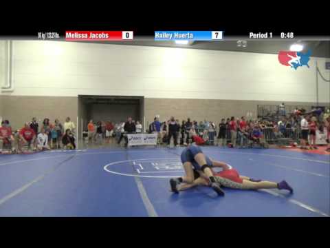 FILA Cadet 56 kg / 123.25 lbs. - Melissa Jacobs vs. Hailey Huerta