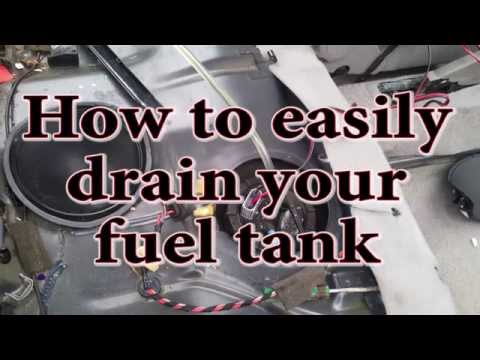 How to easily drain your fuel tank