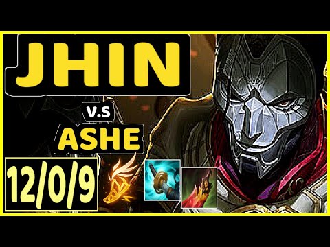 OMOK KING (JHIN) vs ASHE - 12/0/9 KDA BOTTOM ADC GAMEPLAY - NA Ranked MASTER
