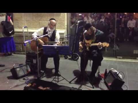 The Gat Brothers-Dire Straits-Sultans Of Swing- play by two rabbai street musician in jerusalem