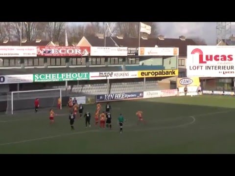 VC Dames Eendracht Aalst - K. Massenhoven VC  0-2 op 16 01 2016 : verslag