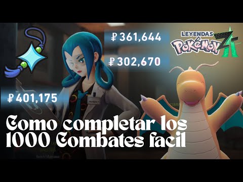 COMO ALCANZAR LOS MIL COMBATES Y FARMEAR DINERO EN POKEMON LEGENDS ZA | Amuleto iris ✨💚