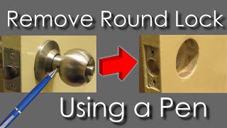 How to Remove Round Door Lock