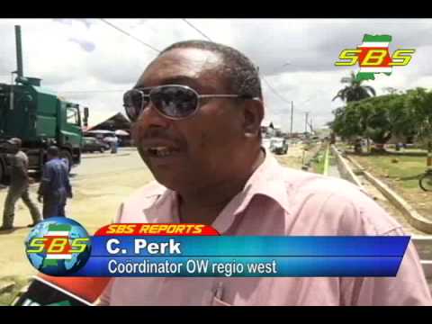 OW i s m  RO is begonnen met het opschonen van gesloten rioleringen van Nieuw Nickerie