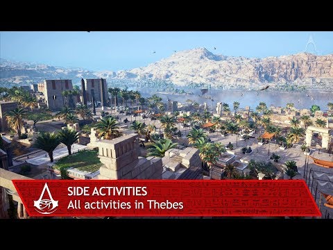 Assassin's Creed Origins: The Curse of the Pharaohs - All side activities in Thebes