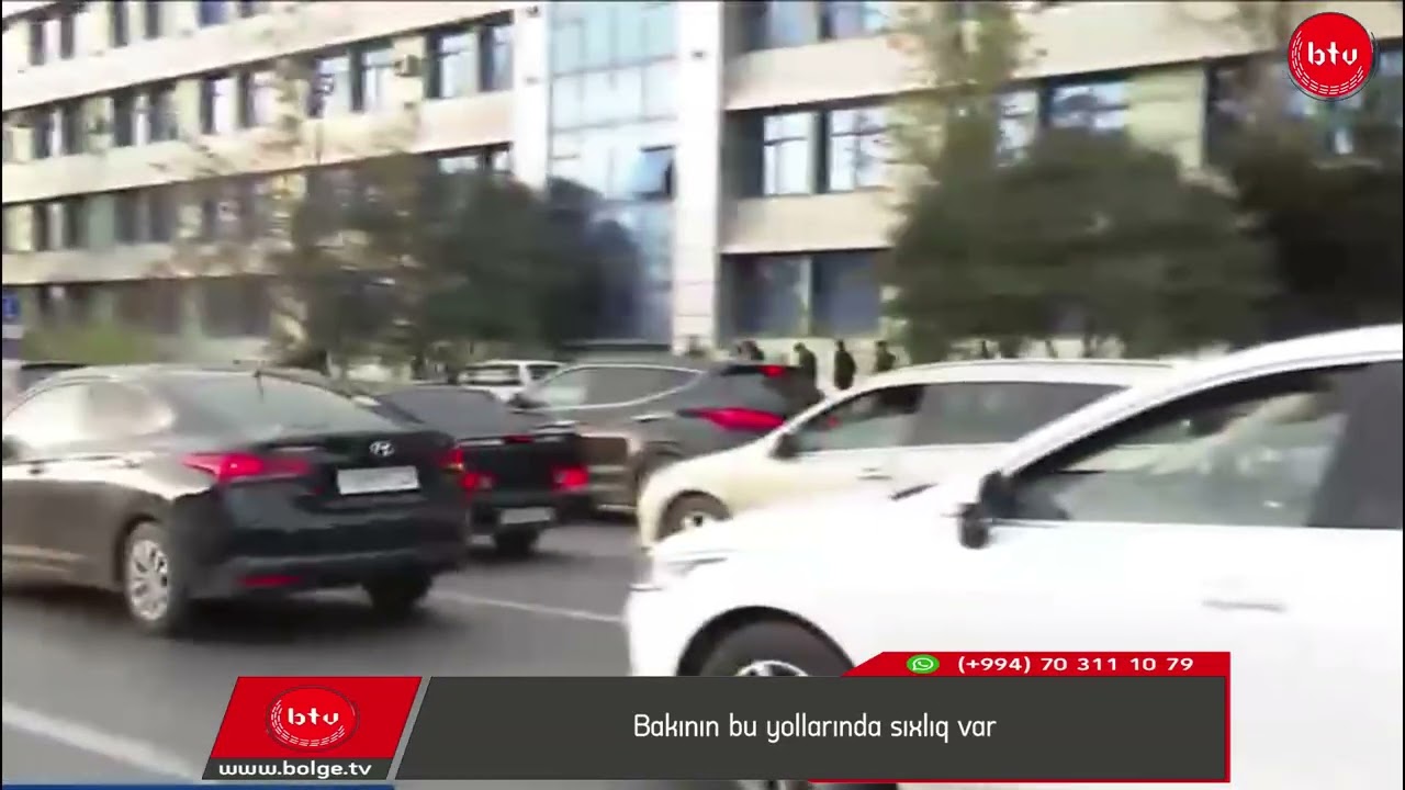 Bakının bu yollarında sıxlıq var