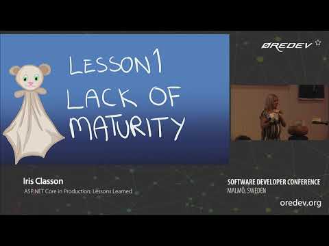 Iris Classon - ASP.NET Core in Production: Lessons Learned | Øredev 2018