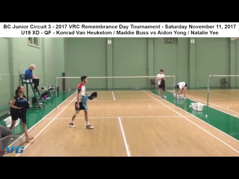 2017 Badminton BC Remembrance Day Tournament