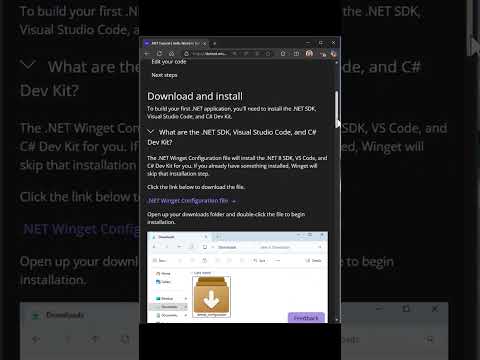 The fastest way to get started with C#