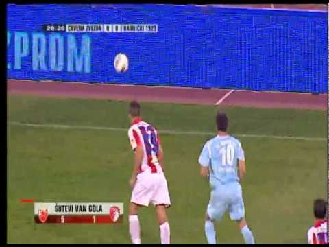 Crvena zvezda - Radnički 1923 1:1 (01.10.2011 - 1. poluvreme)