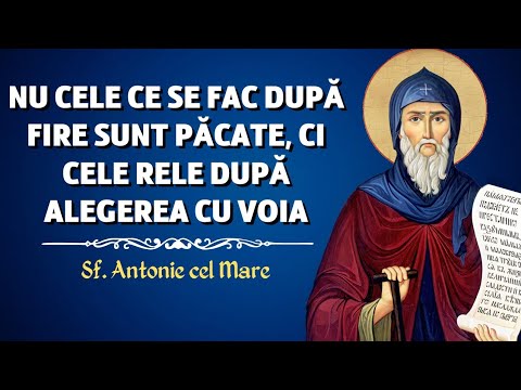 Nu cele firești sunt păcate, ci cele rele după alegerea cu voia! – Sf. Antonie (Filocalia vol. 1)