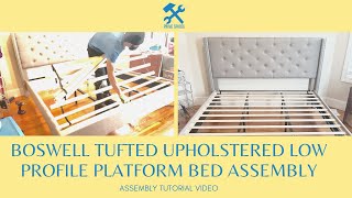 Home Life Premiere Classics 51" Tall Headboard Platform Bed Assembly (aka Boswel