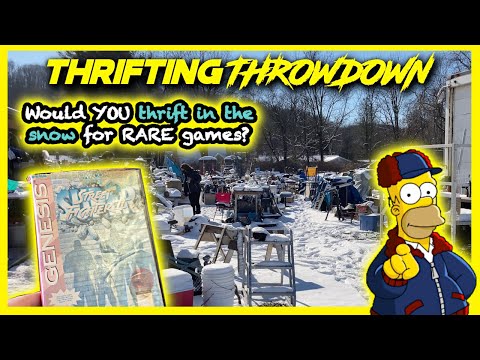 SEGA Games OUTSIDE IN THE SNOW?!? || Video Game Thrift Hunting