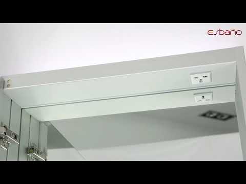 Зеркальный шкаф Esbano ES-2402, 50x70 см, с LED подсветкой 3