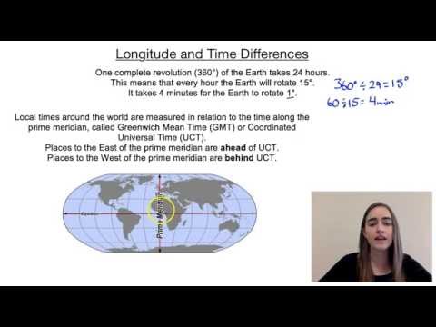 Longitude and Time Differences