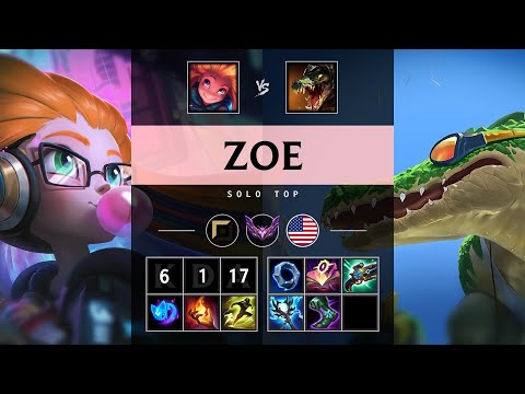 Zoe Top vs Renekton: Dominating - NA Master Patch 25.S1.1