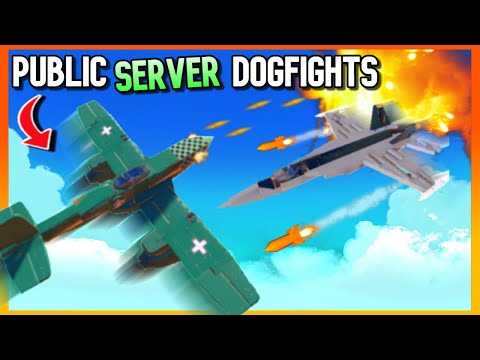 I Attempt to 'DOGFIGHT ' in PUBLIC Servers! | Trailmakers Multiplayer