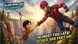 Henry Got Stuck on the Zipline 🪢😱 | Easy English Listening (A2)