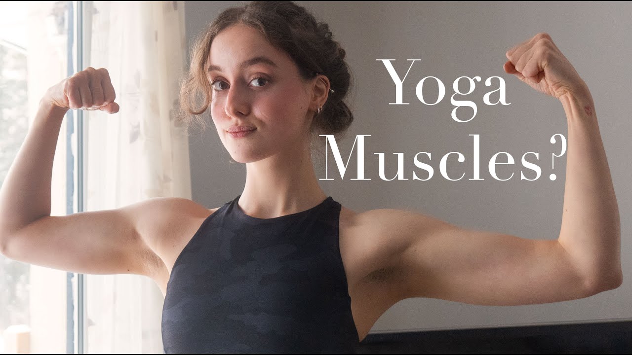 TURN INTO A MUSCLE MOMMY WITH YOGA / HOW TO BUILD MUSCLE WITH YOGA