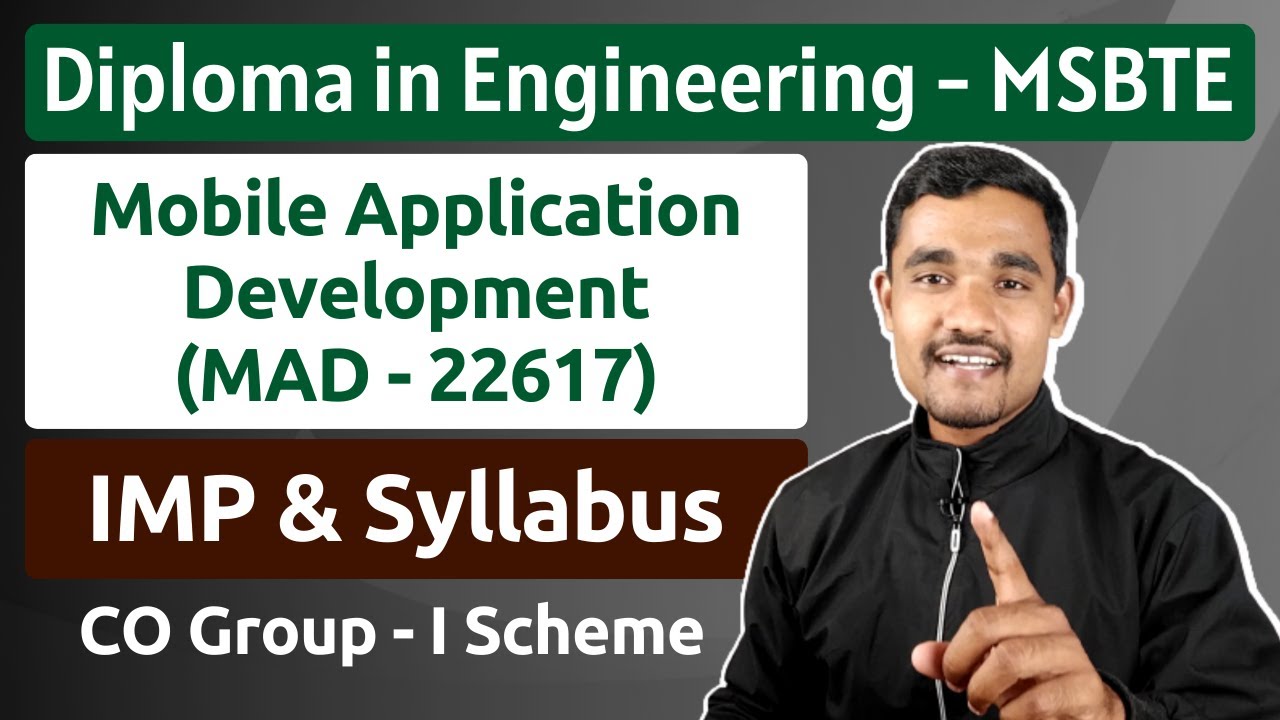 MAD IMP | Mobile Application Development(22617) | PDF Course and Syllabus I Scheme | MSBTE
