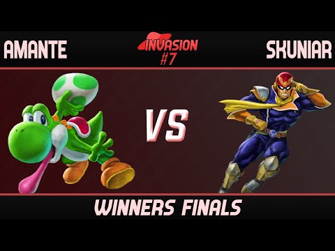 Amante (Yoshi) vs evil | skuniar (Captain Falcon) - Invasion #7 Winners Finals