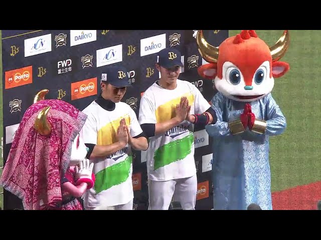 バファローズ・武田選手・田嶋投手ヒーローインタビュー 2018/6/17 Bs-DB