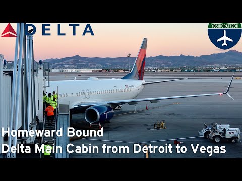 Homeward Bound - Delta Main Cabin from Detroit to Vegas (DL942, DTW-LAS)