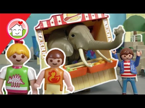 Playmobil Film deutsch - Ein Elefant im Kiosk - Geschichte mit dem Zoo für Kinder von Familie Hauser