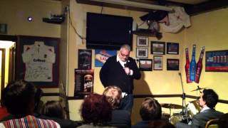 preview picture of video 'Harun Musho'd Stand-up on 21 February at the New Writing Night at the Foresters Arms in Egham'