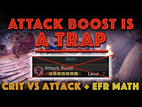 ATTACK BOOST IS A TRAP! Attack vs Crit Math (MHW Iceborne)