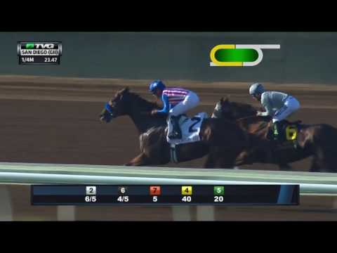 RACE REPLAY: 2016 San Diego Handicap Featuring California Chrome