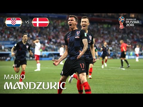 Mario MANDZUKIC Goal  - Croatia v Denmark - MATCH 52