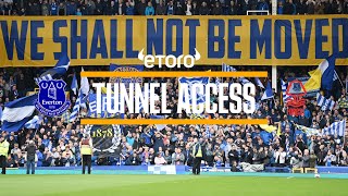 INCREDIBLE FLAG DISPLAY! | Tunnel Access: Everton v Nottingham Forest