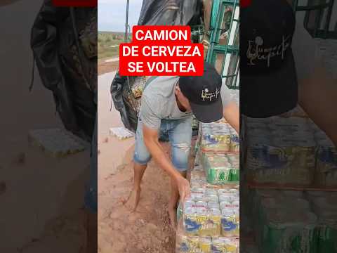 CAMIÓN DE CERVEZA SE VOLTEA EN CARRETERA DE CRAVO NORTE...