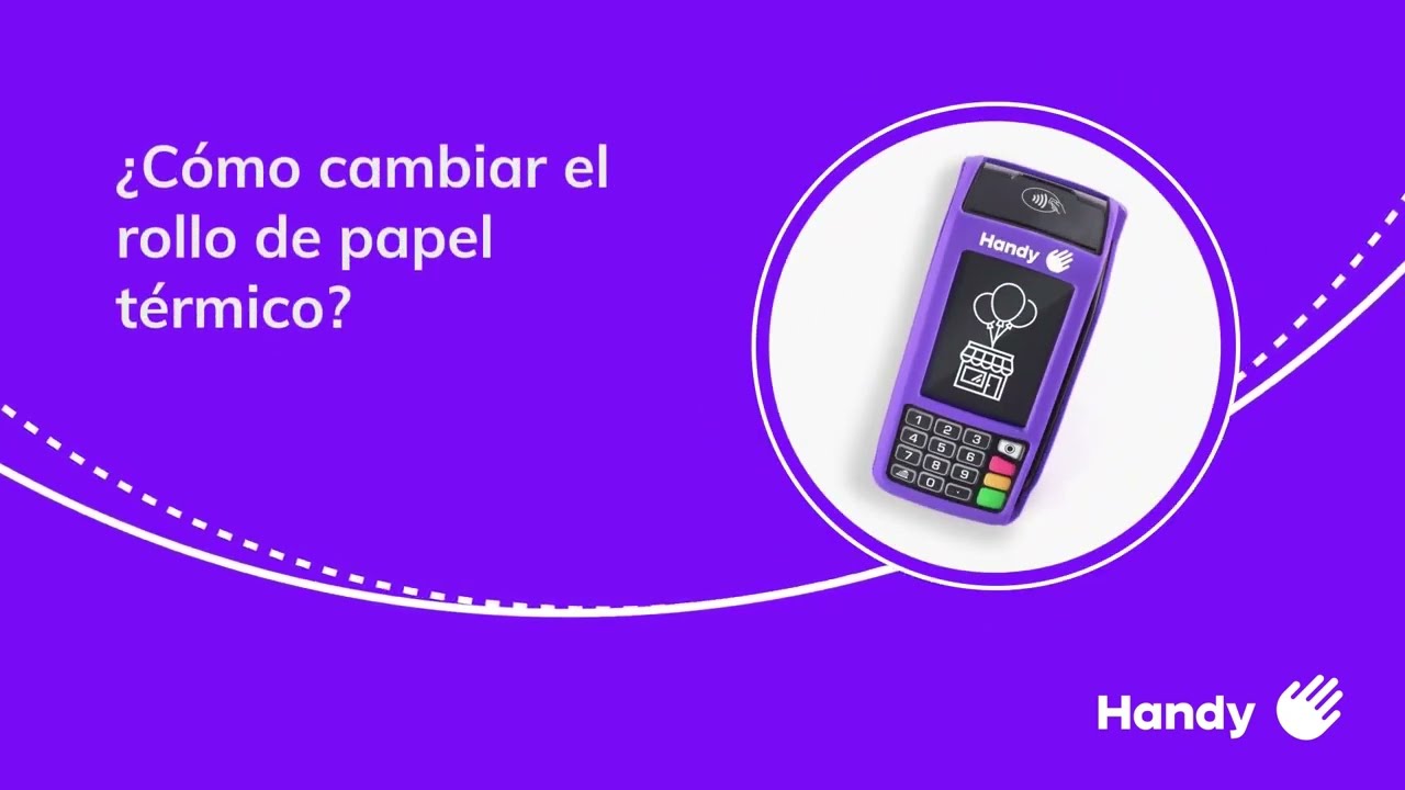 ¿Cómo cambiar el rollo de papel térmico?