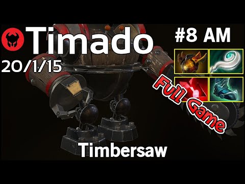 Timado [Infamous] plays Timbersaw!!! Dota 2 Full Game 7.21