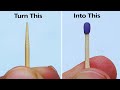 How to Make Matchsticks at Home with Toothpicks