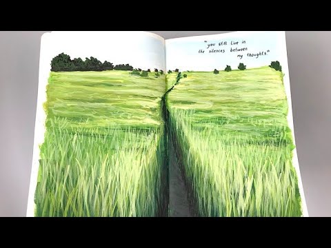 Green Field Painting Time Lapse