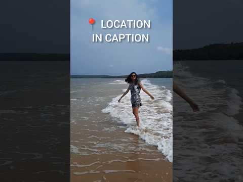Best beach ⛱️ - Konkan📍Devbagh - waves hitting from both side..#tarkarlibeach #konkan #malvanbeach