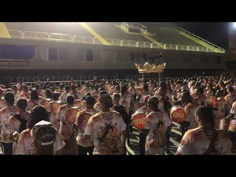 Viradouro 2020: paradinha da bateria no ensaio na Sapucaí