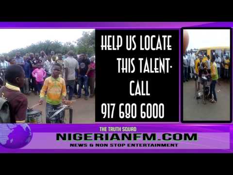 Igbo Boy with exceptional talent-made drum sets with woods and plates