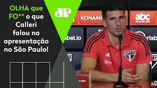 ‘Se temos salários atrasados?’: Calleri dá show em resposta na apresentação ao São Paulo