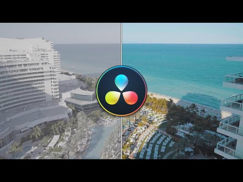 Colour Grading LOG Footage in Davinci Resolve 16 - Beginners Tutorial