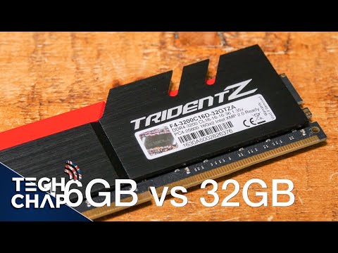 Part of a video titled 16GB vs 32GB RAM - Gaming & Rendering - YouTube