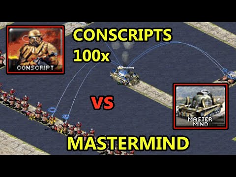 MasterMind TD vs 100 Conscripts - [Red Alert 2]