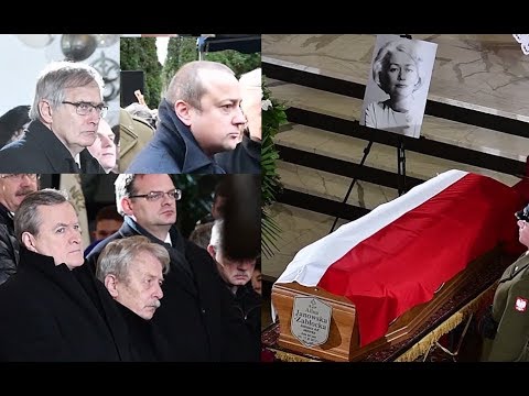 Łukaszewicz, Mozil i Gliński na pogrzebie Aliny Janowskiej