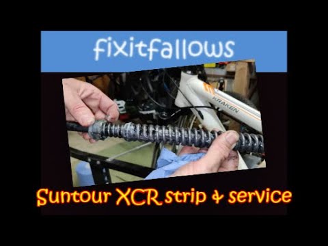 SR Suntour XCR strip and service / rebuild (Not Fox, Rockshox, Manitou, Marzocchi)