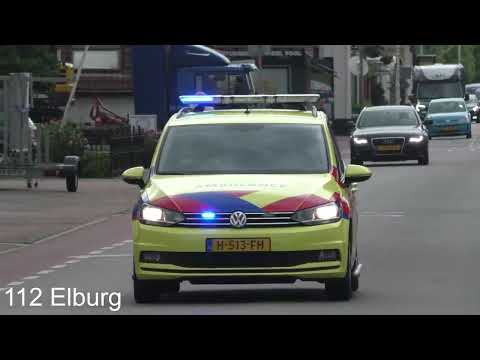 A1 Officier van Dienst Geneeskundig 06-813 met spoed naar een MMT inzet in Oldebroek