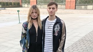 Georgia May Jagger and boyfriend Josh McLellan at Louis Vuitton Fashion Show